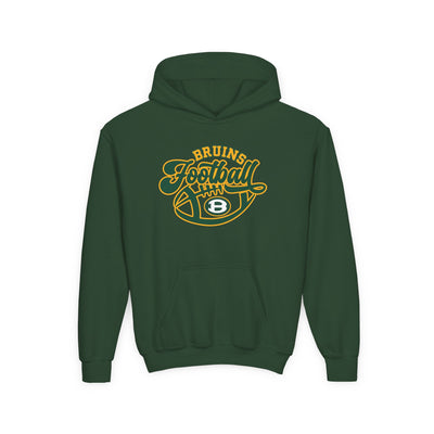 Youth Bruin Script Football Graphic Hoodie