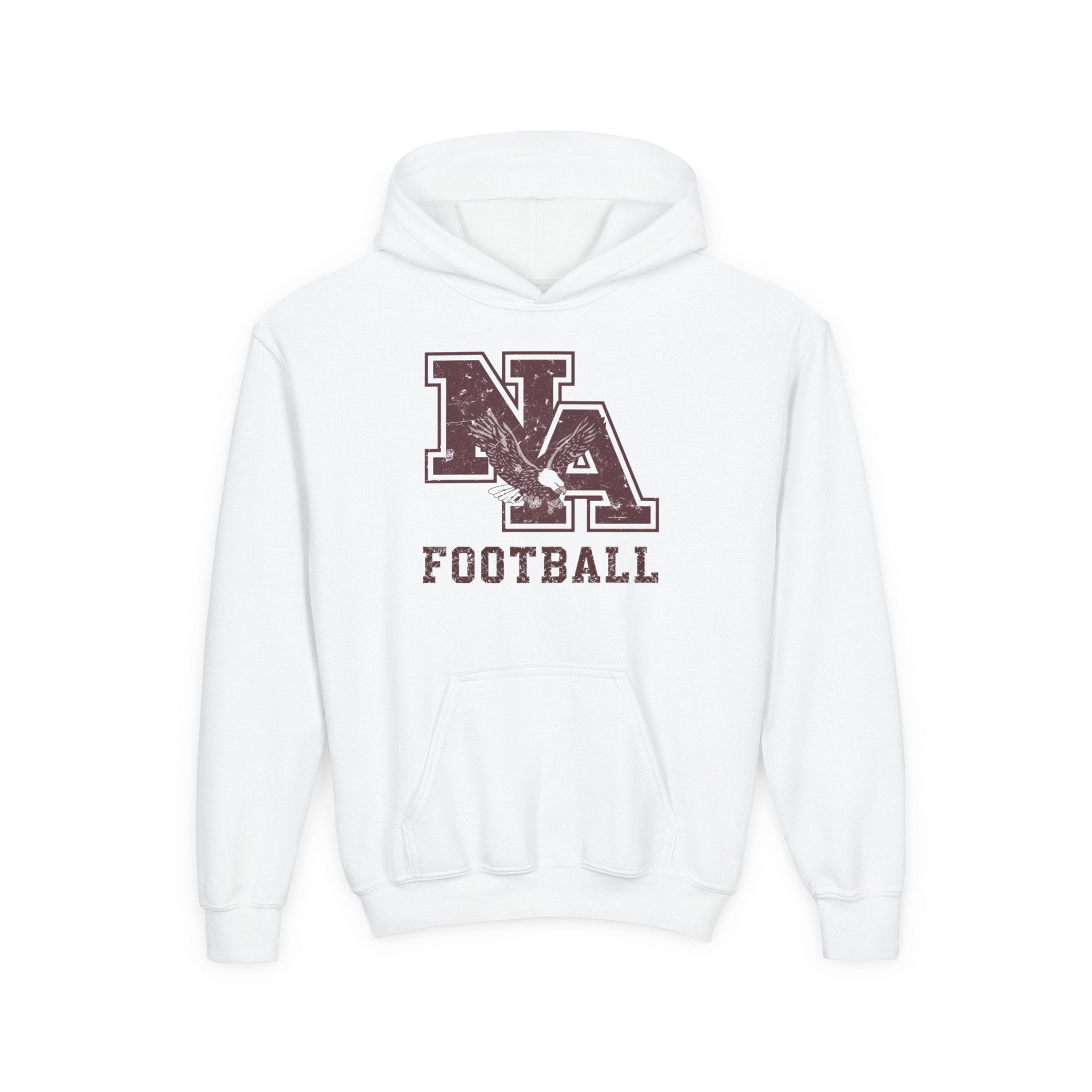 Youth New Albany Football Distressed Vintage Logo Graphic Hoodie