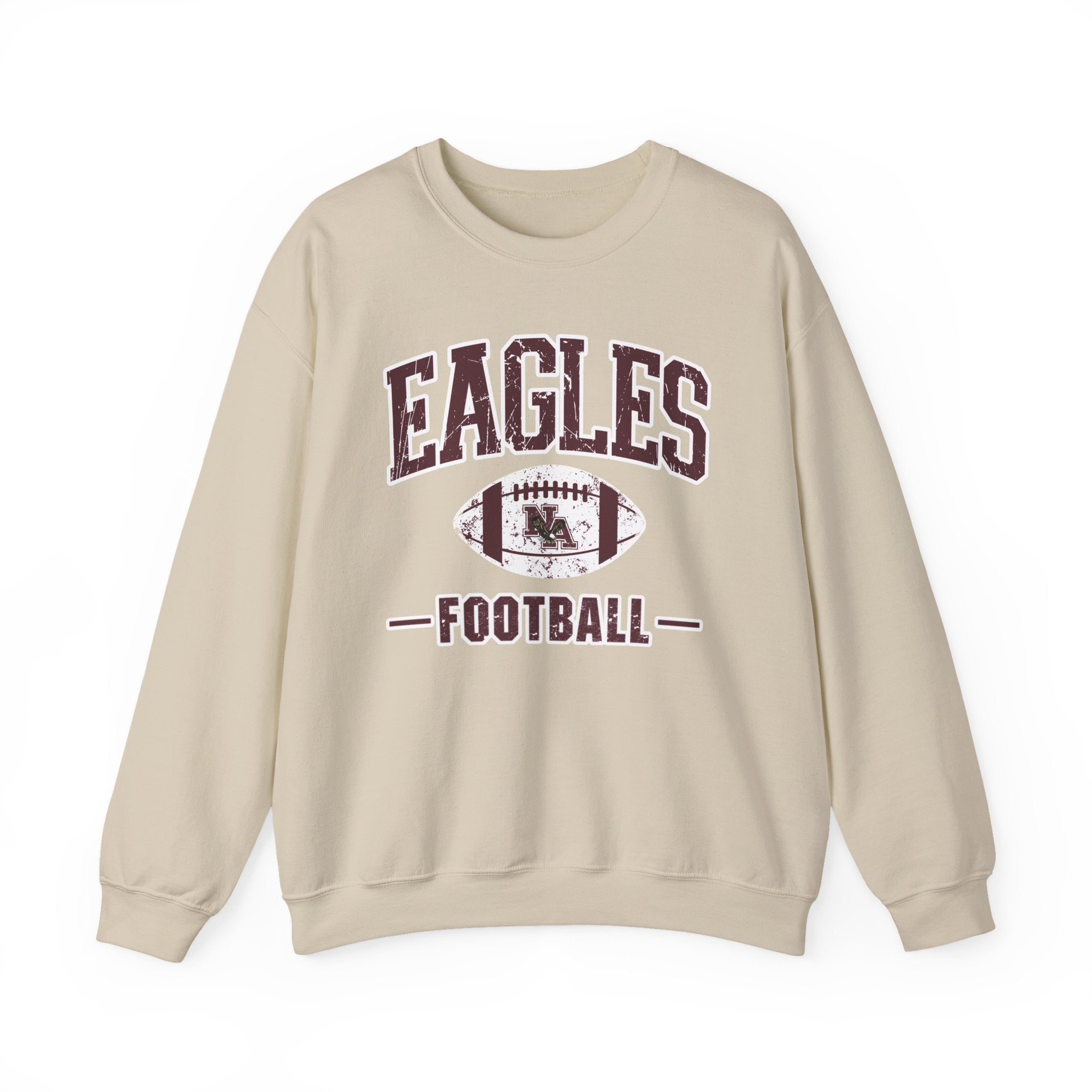 Adult Unisex Eagles Football Vintage Distressed Graphic Sweatshirt