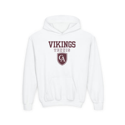 Youth Columbus Academy Vikings Tennis Graphic Gildan Heavy Blend Hoodie