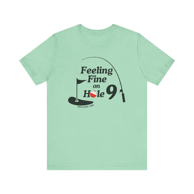 Adult Unisex Hole 9 Links Graphic Short Sleeve Soft Tee