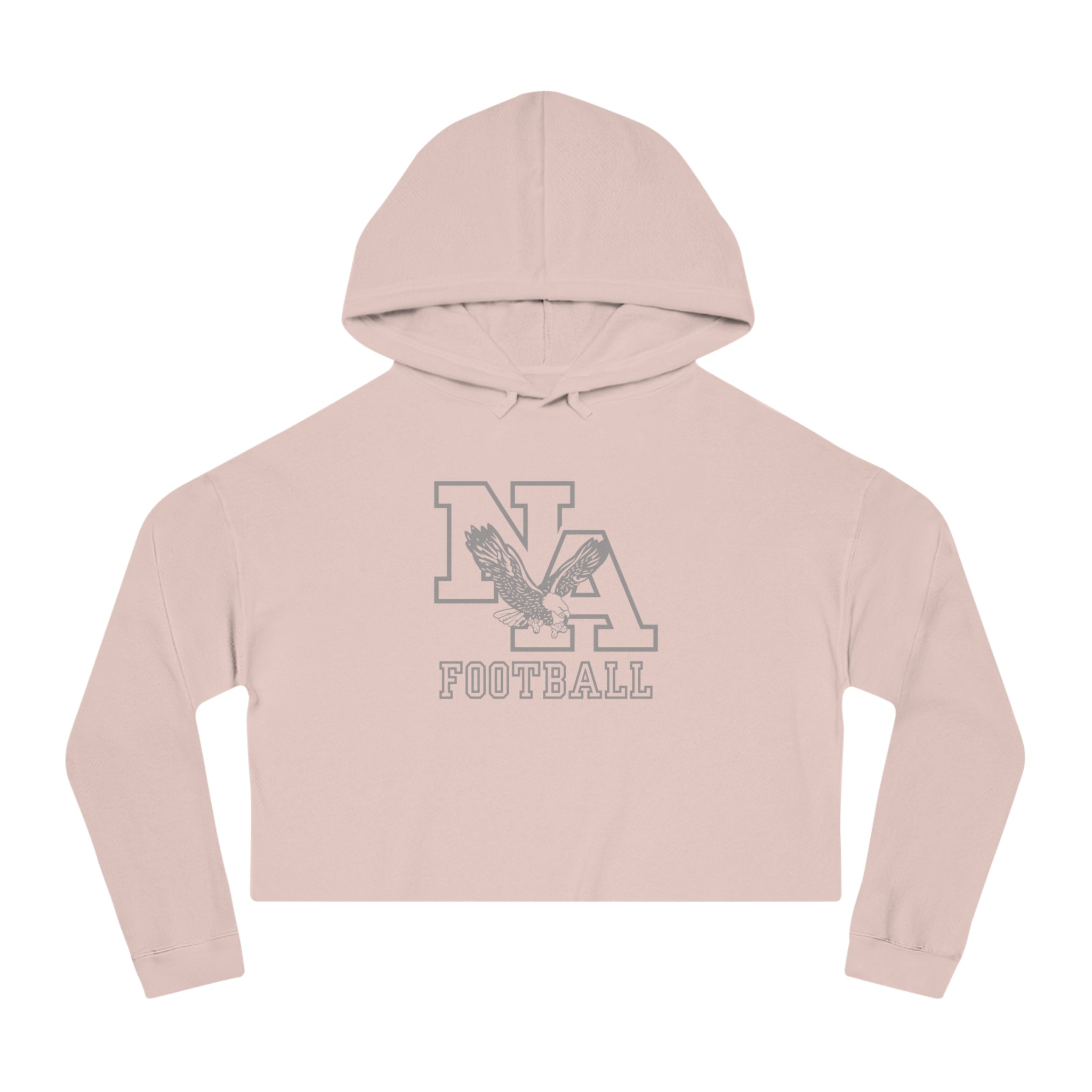 Women's New Albany Tonal Football Logo Graphic Crop Hoodie