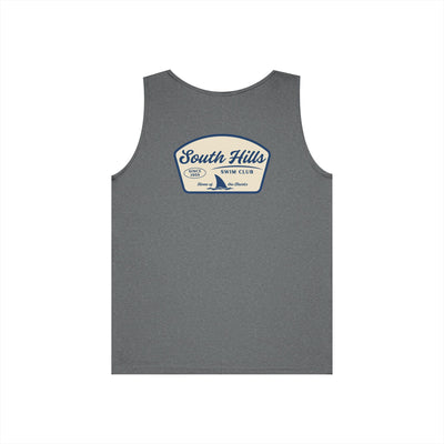 Adult Unisex South Hills Swim Club Home of the Sharks Graphic Tank