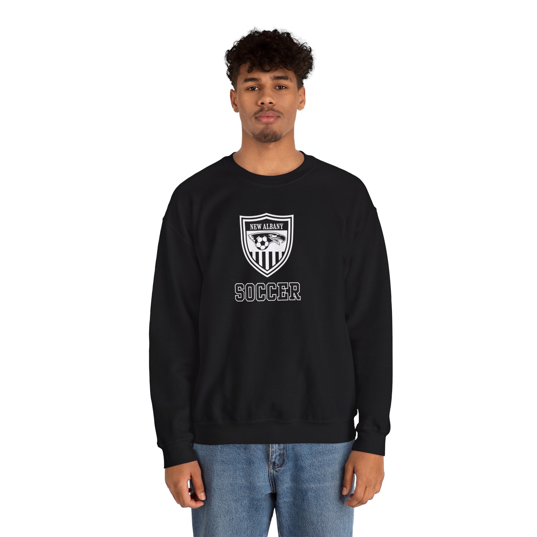 Adult Unisex New Albany Youth Soccer League Crest Graphic Sweatshirt