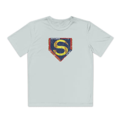 Youth Stingers Softball Distressed Logo Graphic Sport-Tek Competitor Performance Tee