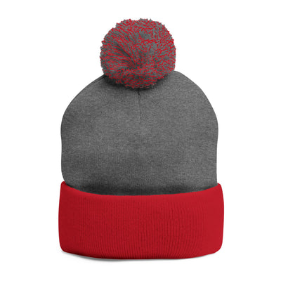 OWU Baseball Pom Pom Knit Hat with Embroidered Logo