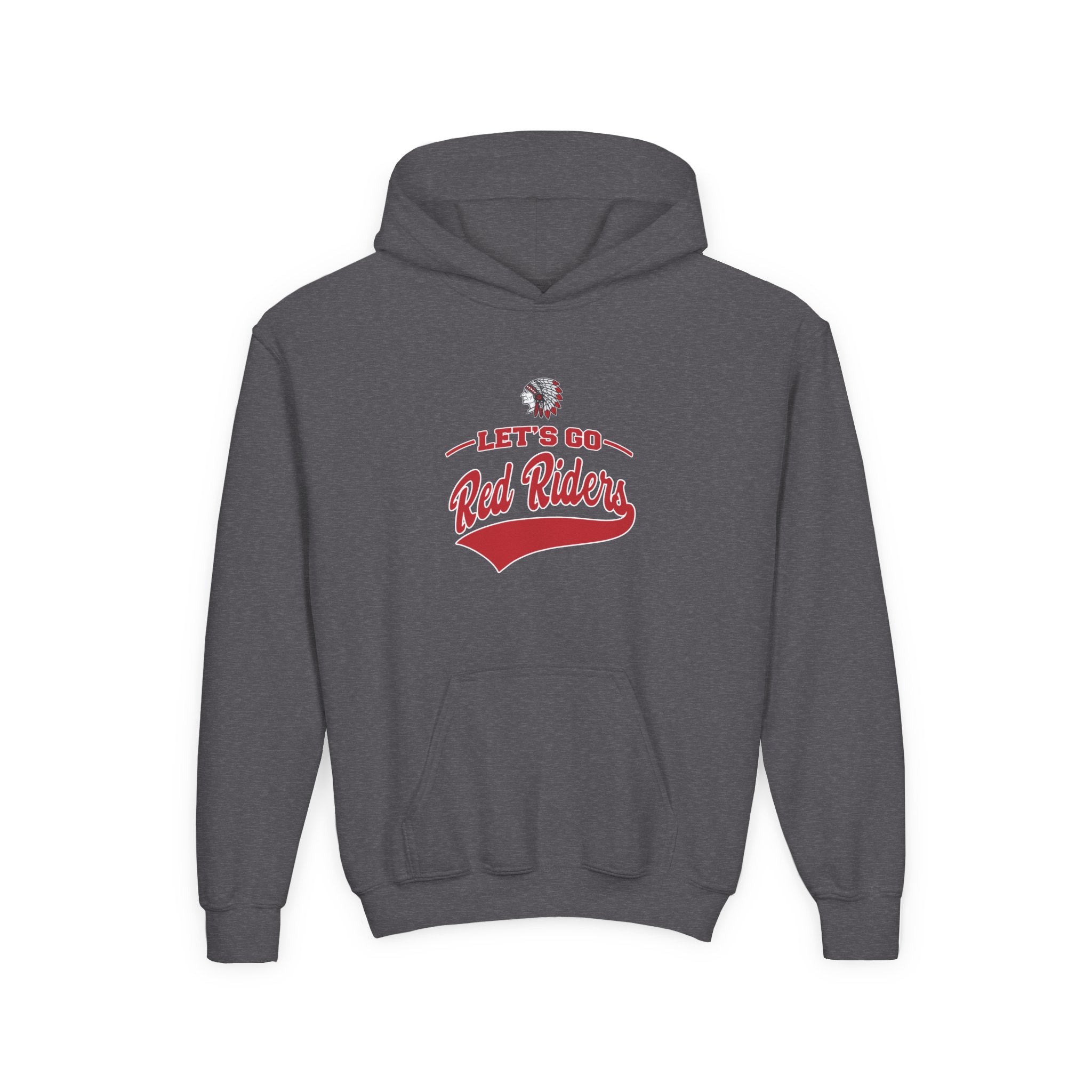 Youth Let's Go Red Riders Graphic Hoodie