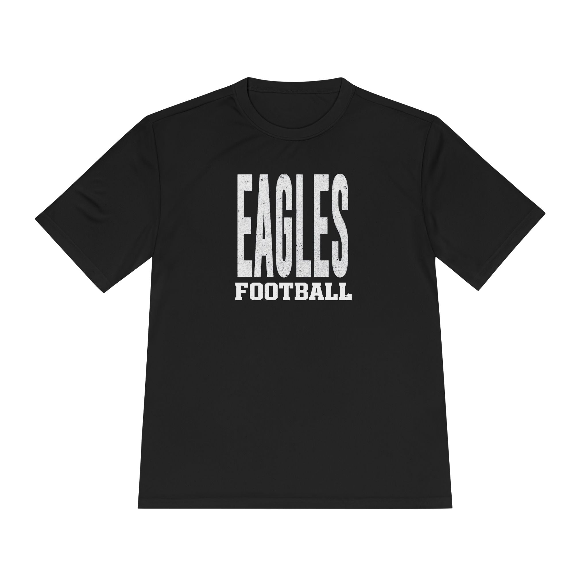 Adult Unisex New Albany Football Distressed Enlarged Graphic Sport-Tek Competitor Performance Tee