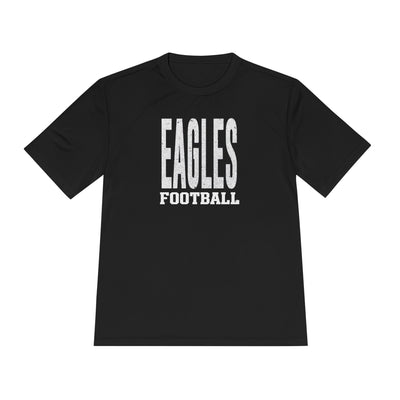 Adult Unisex New Albany Football Distressed Enlarged Graphic Sport-Tek Competitor Performance Tee