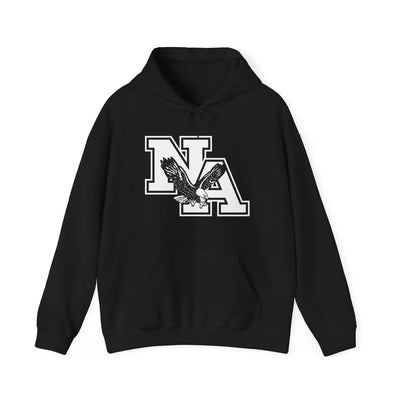 Adult Unisex White/Black Classic NA Logo Graphic Hoodie