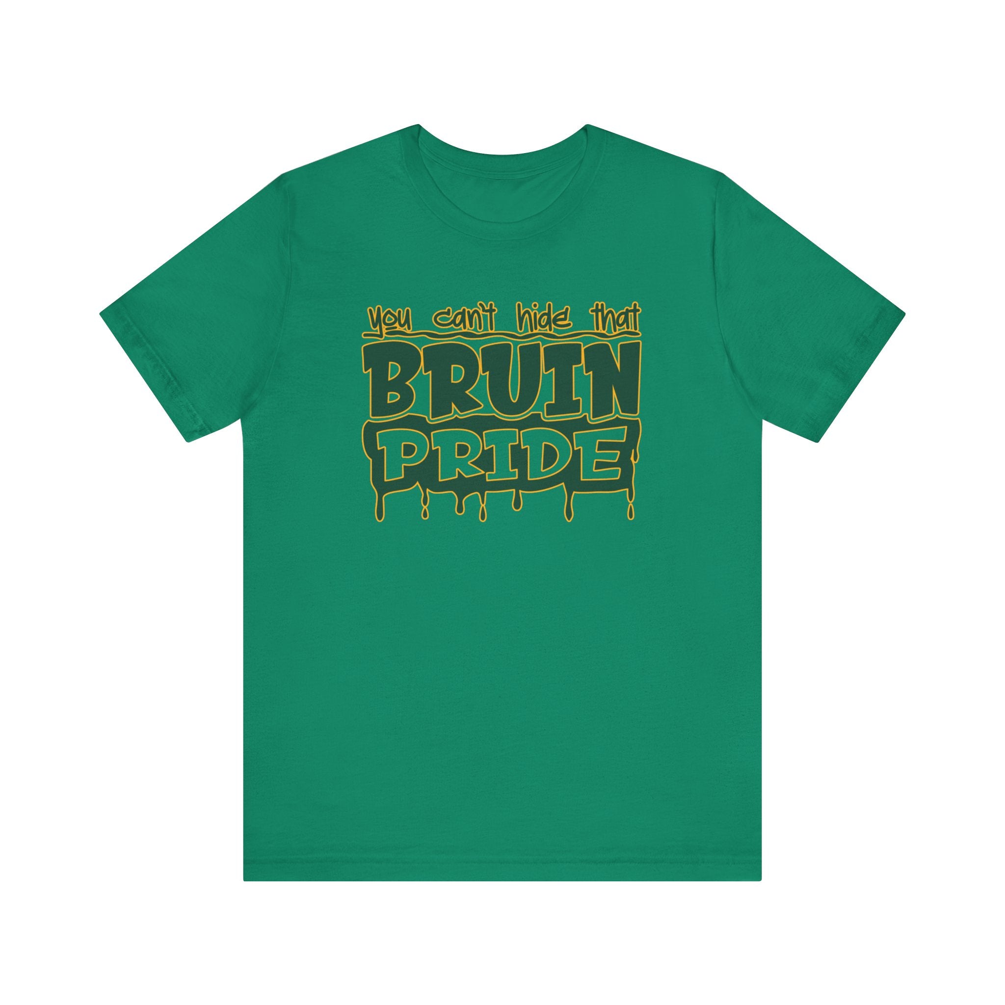 Adult Unisex Bruin Pride Drip Graphic Short Sleeve Soft Tee
