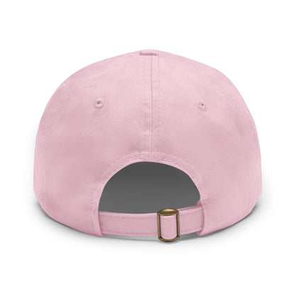 Adult Unisex Dad Hat with Jennings Leather Patch