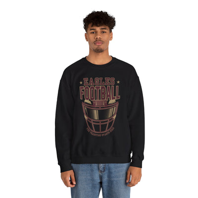 Adult Unisex Eagles Maroon Hype Helmet Graphic Sweatshirt