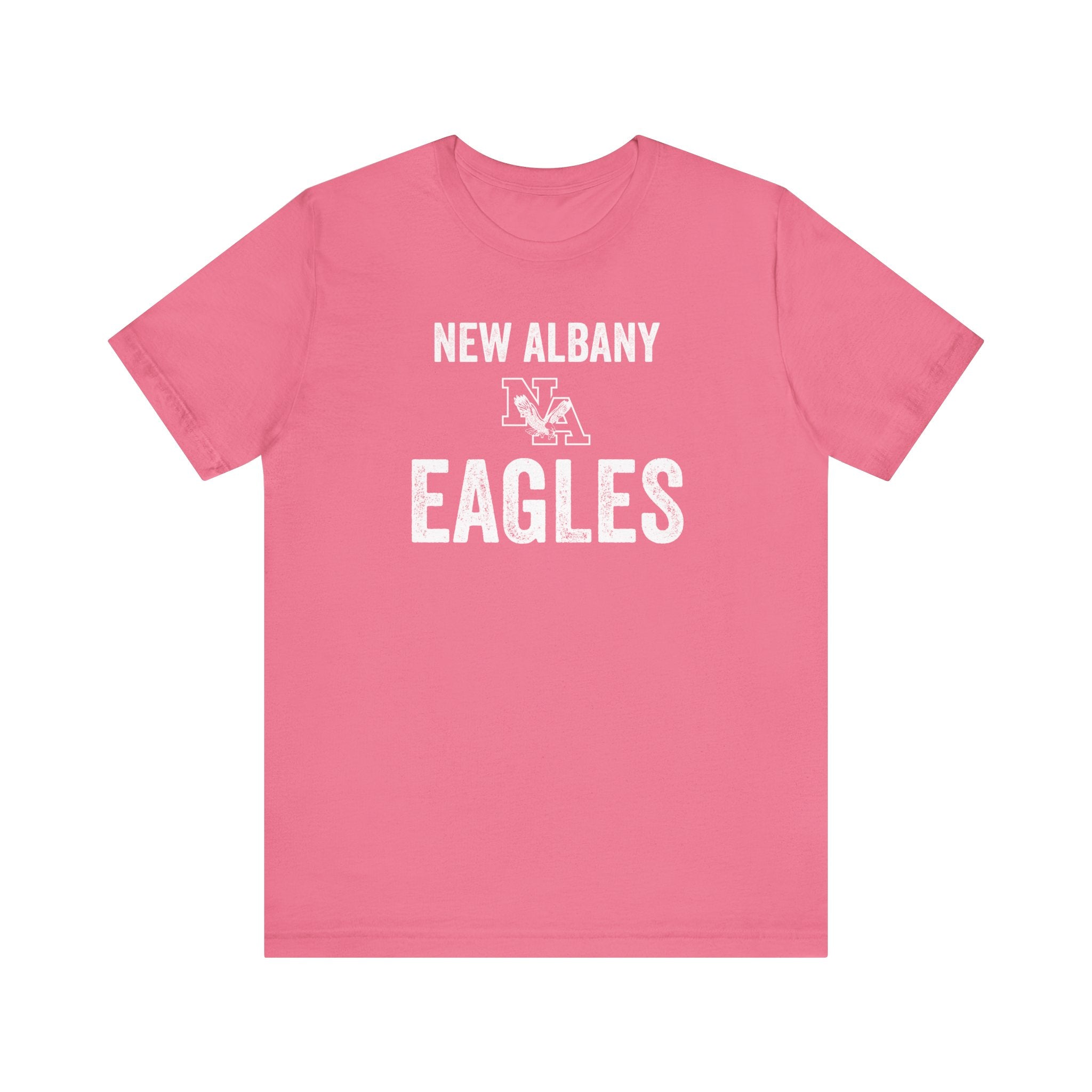 Adult Unisex Vintage Distressed New Albany Eagles Graphic Short Sleeve Soft Tee