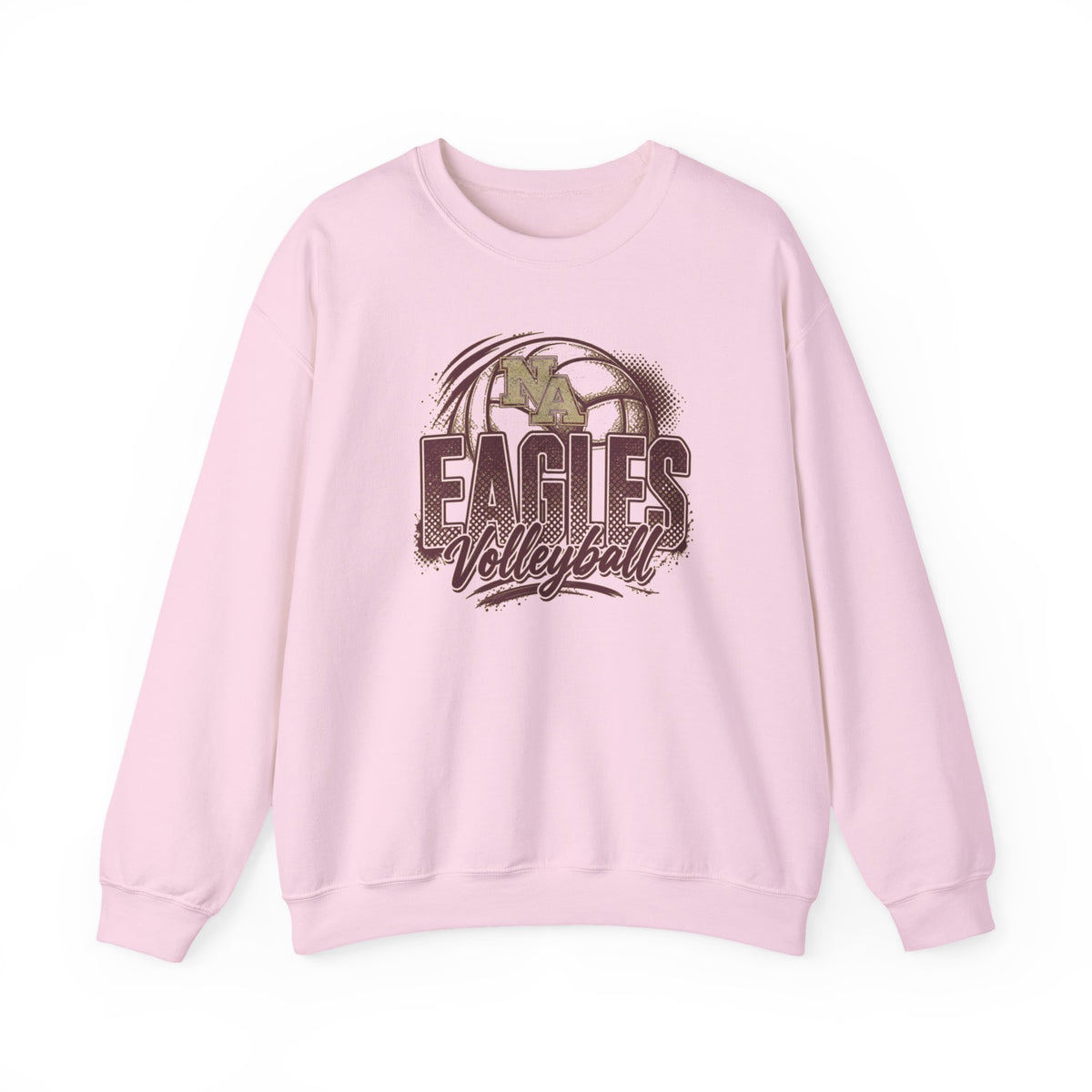 Adult Unisex New Albany Eagles Ombre Volleyball Graphic Sweatshirt