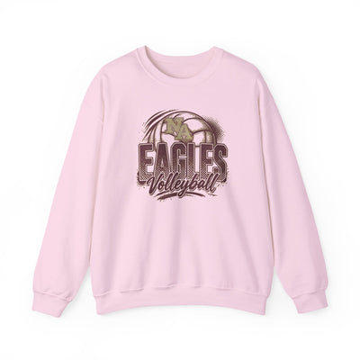 Adult Unisex New Albany Eagles Ombre Volleyball Graphic Sweatshirt
