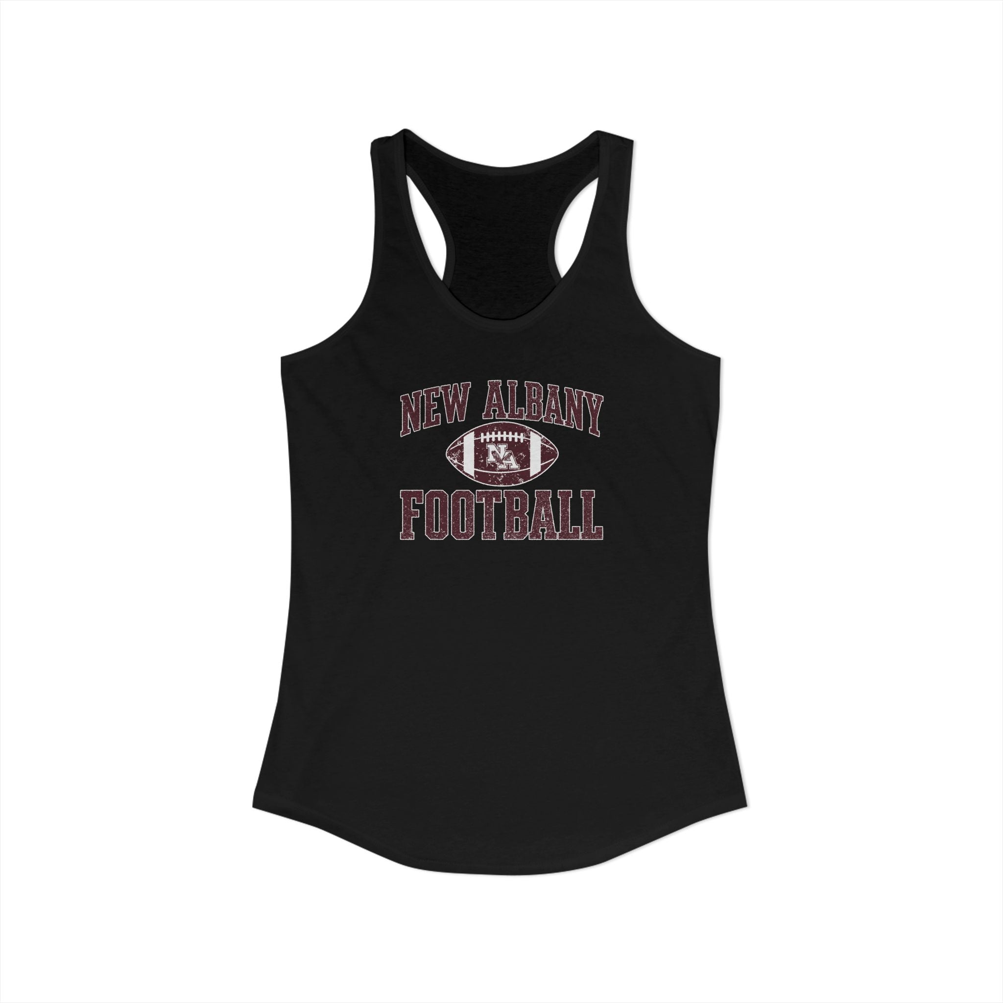 Women's New Albany Football Pride Graphic Next Level Racerback Tank