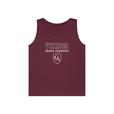 Adult Unisex Columbus Academy Vikings Cross Country Graphic Gildan Heavy Blend Cotton Tank