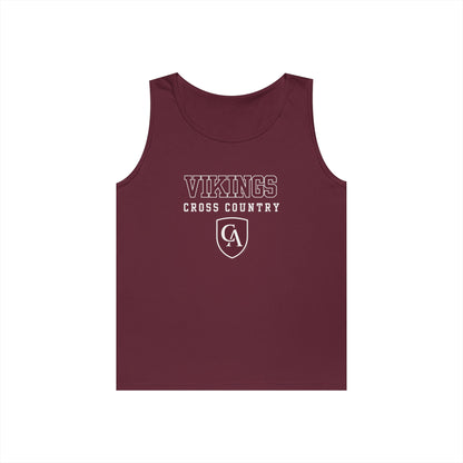 Adult Unisex Columbus Academy Vikings Cross Country Graphic Gildan Heavy Blend Cotton Tank