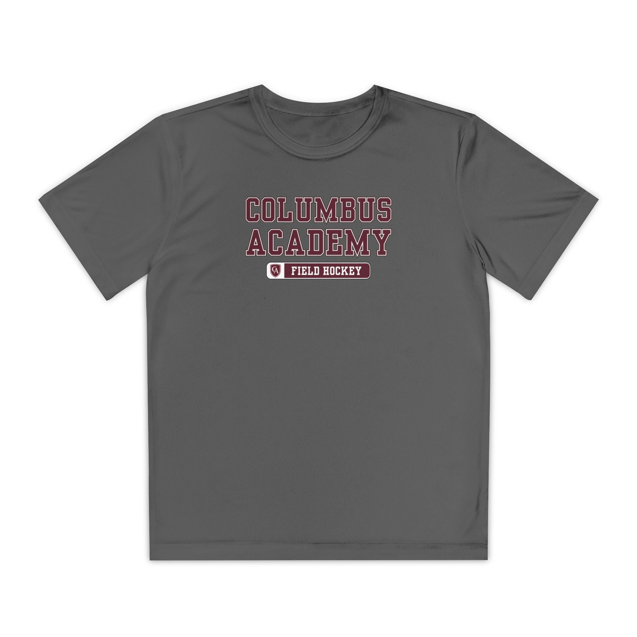 Youth Columbus Academy Field Hockey Graphic Sport-Tek Competitor Performance Tee