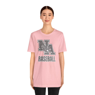 Adult Unisex Vintage Faded Logo Baseball Graphic Short Sleeve Soft Tee