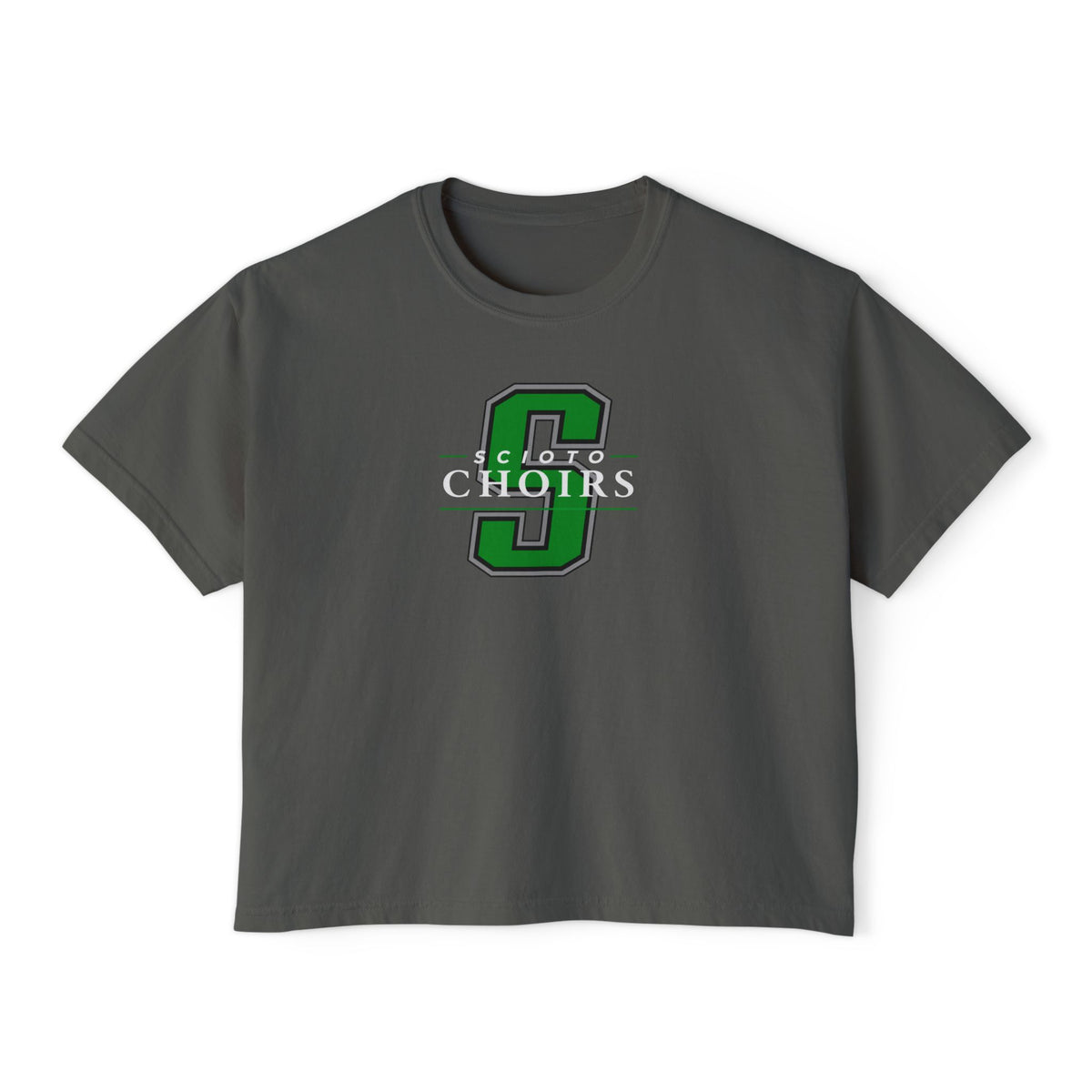 Women's Dublin Scioto Choirs Classic Logo Graphic Boxy Crop Short Sleeve Tee
