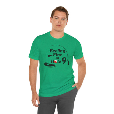 Adult Unisex Hole 9 Links Graphic Short Sleeve Soft Tee