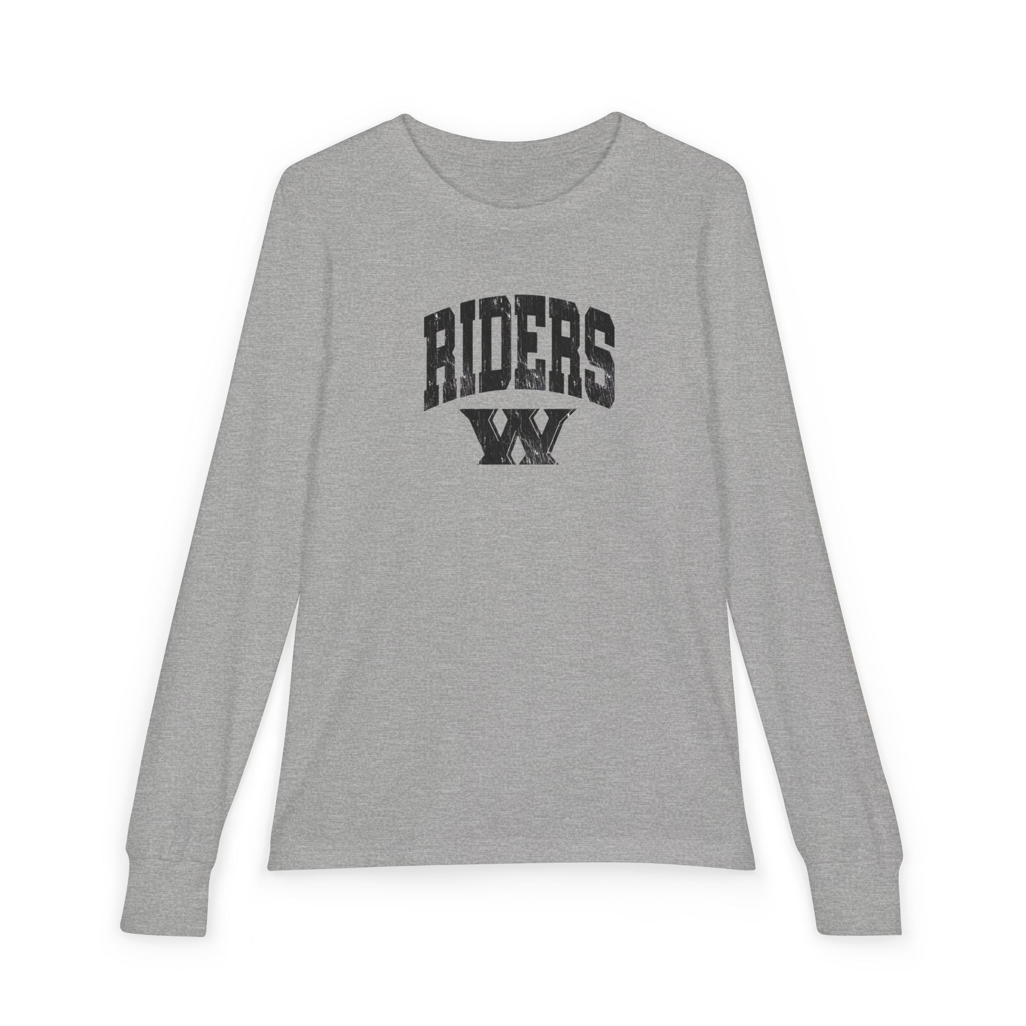 Youth Riders Arch Vintage Distressed W Graphic Bella + Canvas Long Sleeve Soft Tee