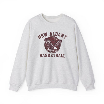 Adult Unisex New Albany Eagles Basketball Vintage Victory Graphic Sweatshirt