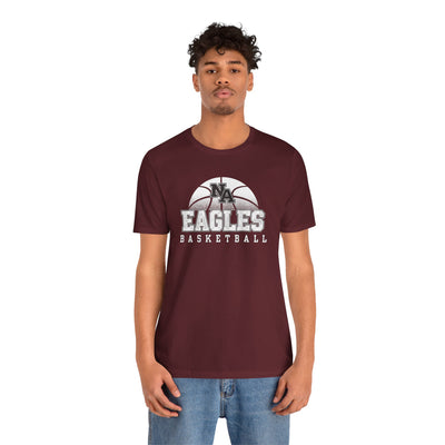 Adult Unisex New Albany Eagles Basketball Fast Break Graphic Short Sleeve Soft Tee