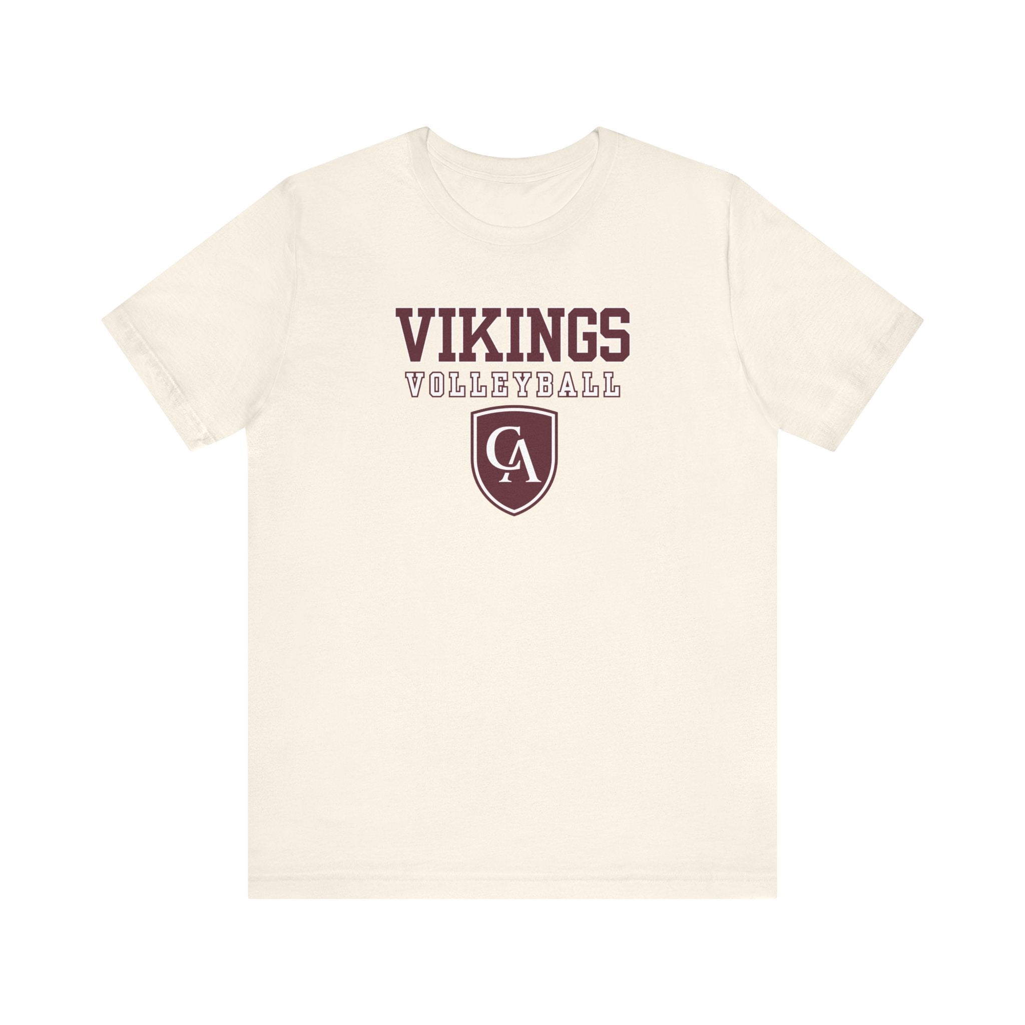 Adult Unisex Columbus Academy Vikings Volleyball Graphic Short Sleeve Bella + Canvas Soft Tee