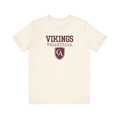 Adult Unisex Columbus Academy Vikings Volleyball Graphic Short Sleeve Bella + Canvas Soft Tee