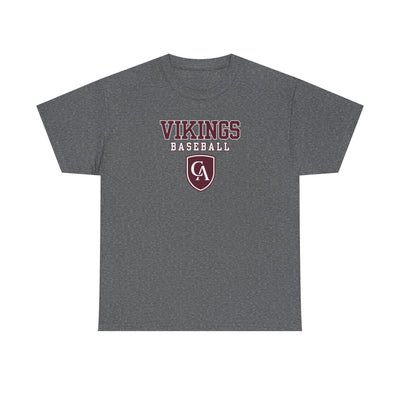 Adult Unisex Columbus Academy Vikings Baseball Graphic Short Sleeve Gildan Heavy Tee