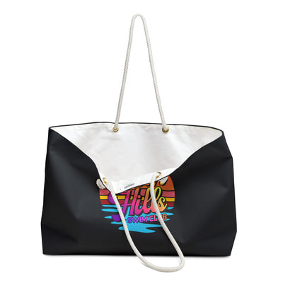 South Hills Swim Club Sunset Script Graphic Large Summer Tote
