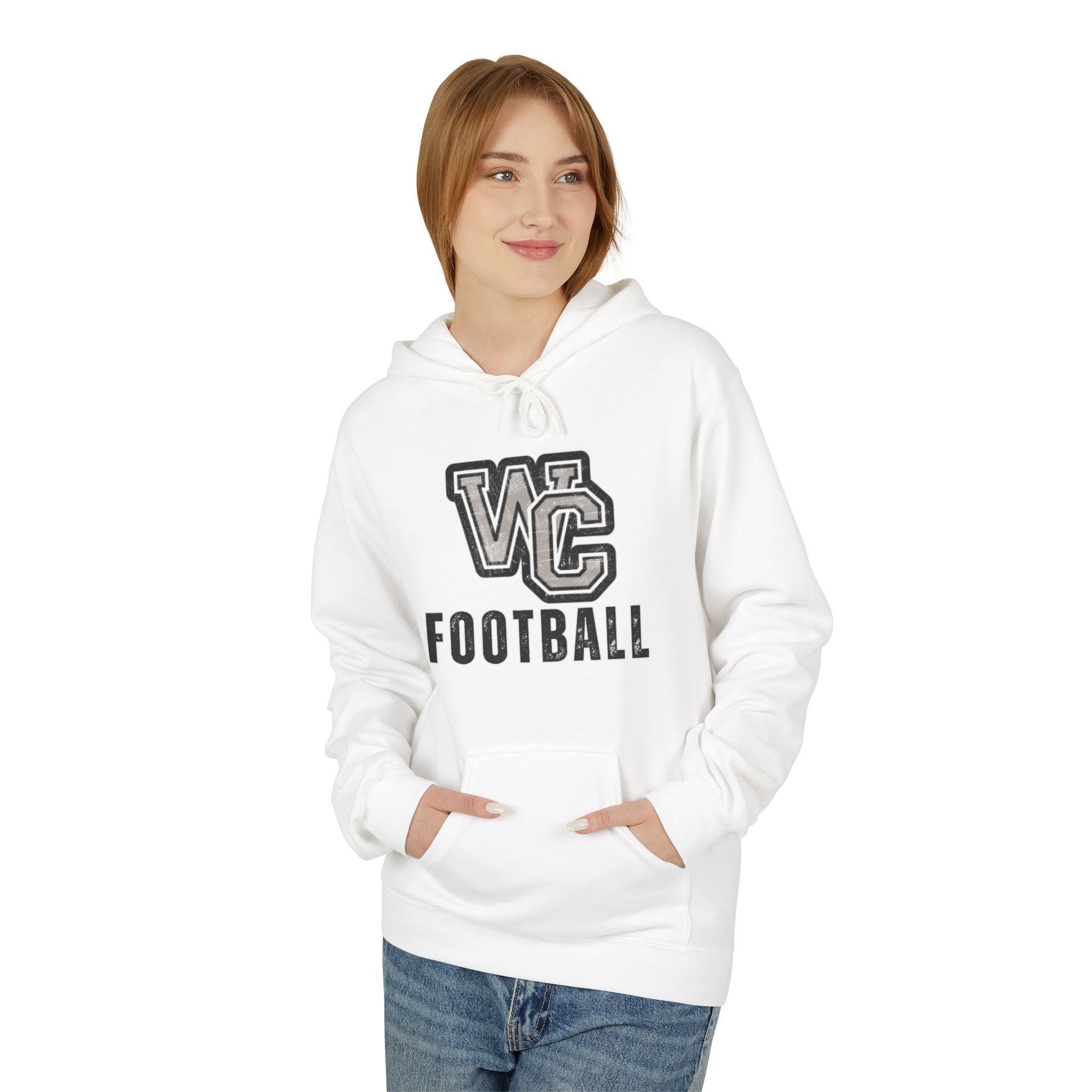 Adult Unisex Vintage Distressed Westerville Central Football Graphic Soft Style Hoodie
