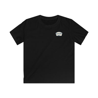 Youth South Hills Swim Club Home of the Sharks Graphic Short Sleeve Gildan Softstyle Tee