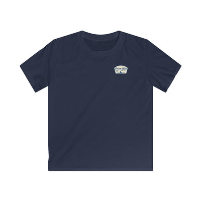 Youth South Hills Swim Club Home of the Sharks Graphic Short Sleeve Gildan Softstyle Tee