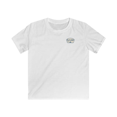 Youth South Hills Swim Club Home of the Sharks Graphic Short Sleeve Gildan Softstyle Tee