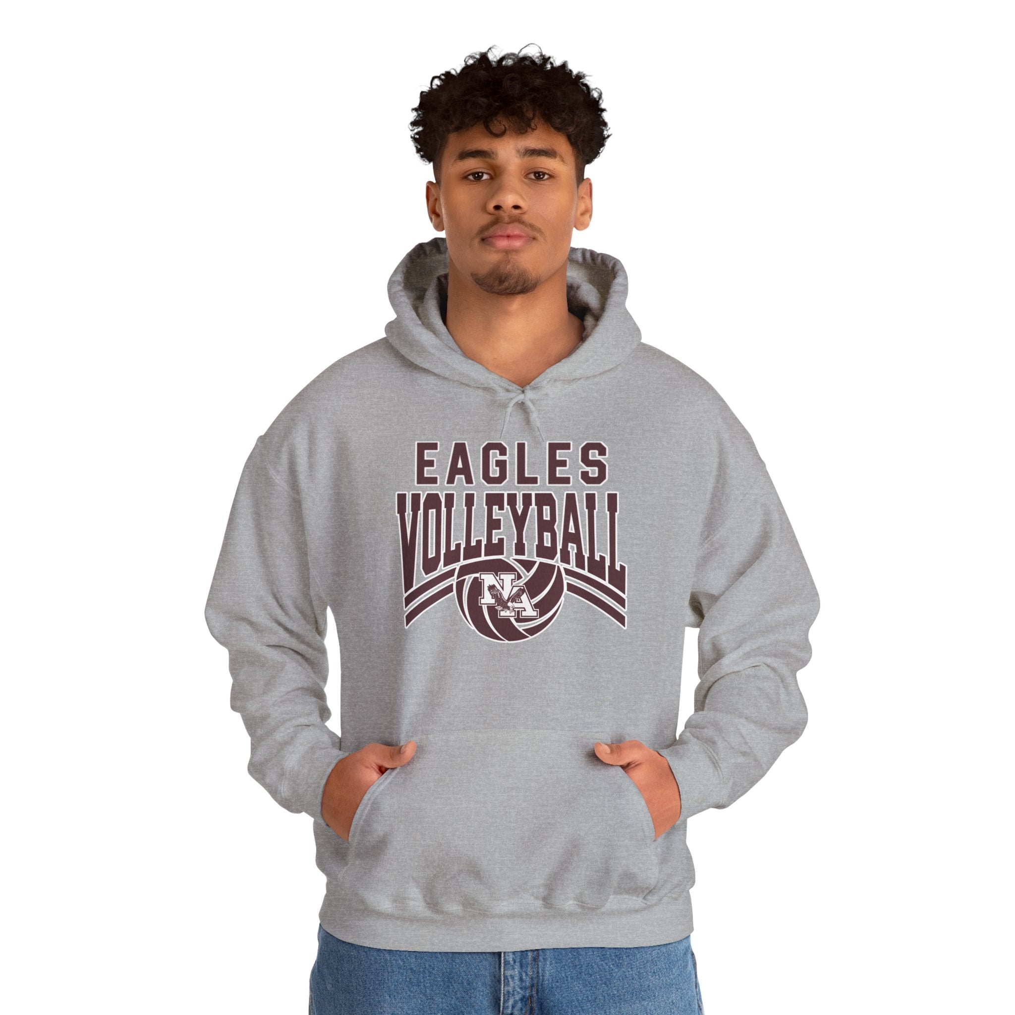 Adult Unisex New Albany Volleyball Varsity Arch Graphic Hoodie