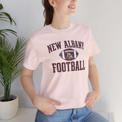 Adult Unisex New Albany Football Pride Graphic Short Sleeve Soft Tee