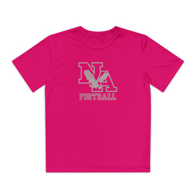 Youth New Albany Tonal Football Logo Graphic Short Sleeve Performance Tee