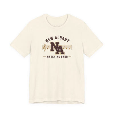 Adult Unisex New Albany Marching Melodies Graphic Short Sleeve Bella + Canvas Soft Tee