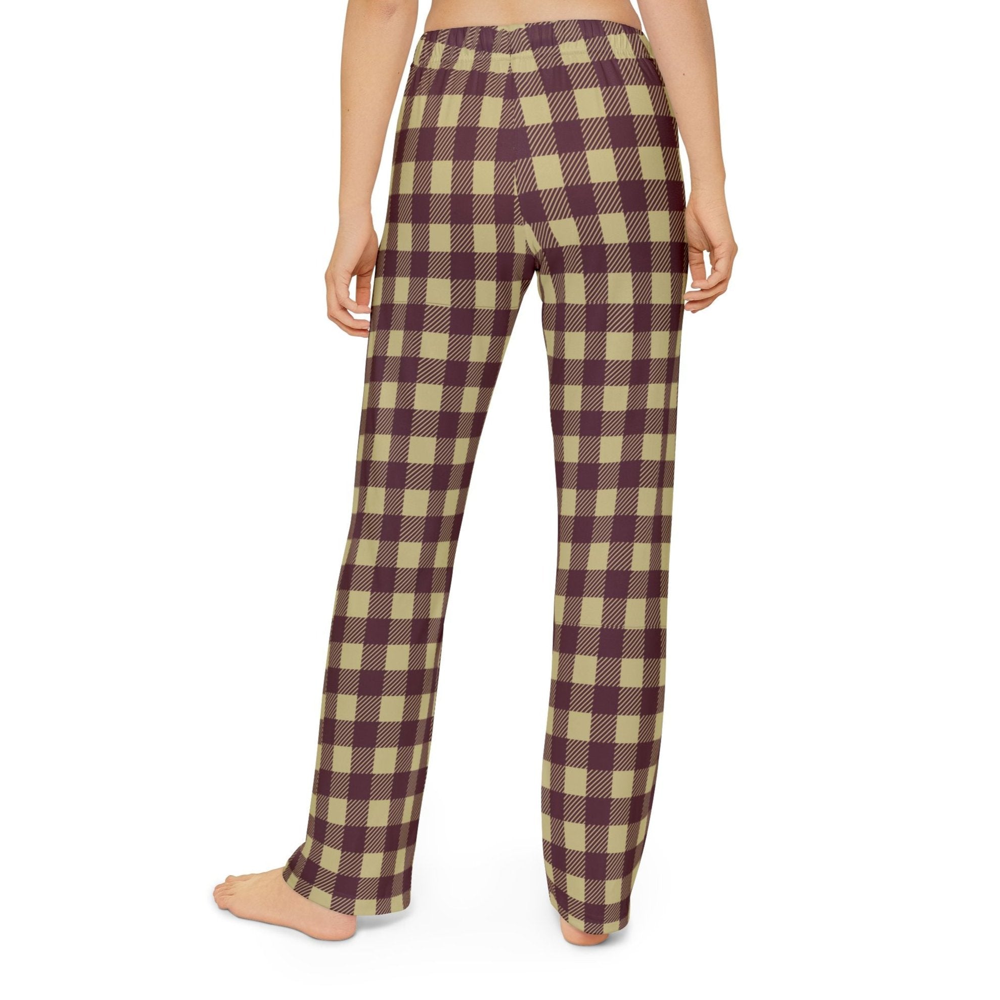 Youth Buffalo Check Pajama Pant with Eagles Print