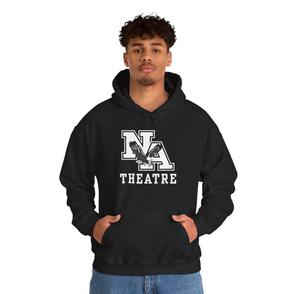 Adult Unisex White/Black Classic NA Theatre Logo Graphic Hoodie