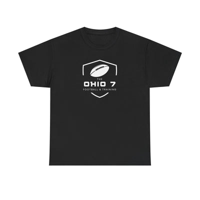 Adult Unisex The Ohio 7 White Logo Short Sleeve Gildan Heavy Tee