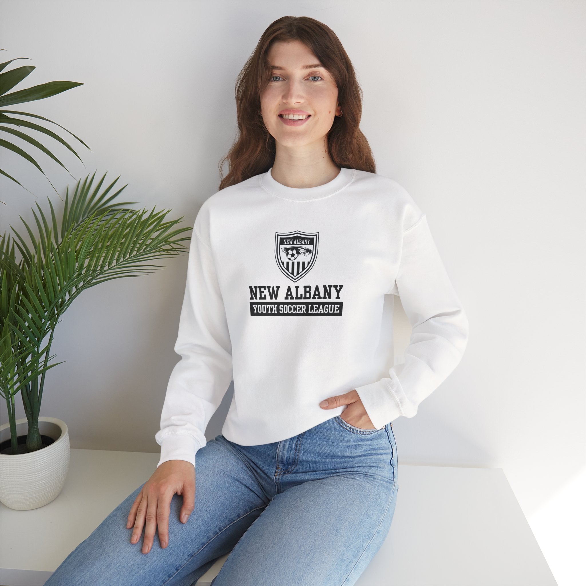 Adult Unisex New Albany Youth Soccer League Game Day Graphic Sweatshirt
