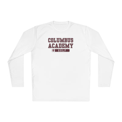 Adult Unisex Columbus Academy Golf Graphic Sport-Tek Competitor Performance Long Sleeve Tee