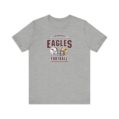 Adult Unisex Eagles Tradition Football Graphic Short Sleeve Soft Tee