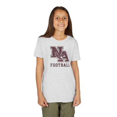 Youth New Albany Football Distressed Vintage Logo Graphic Short Sleeve Bella + Canvas Soft Tee