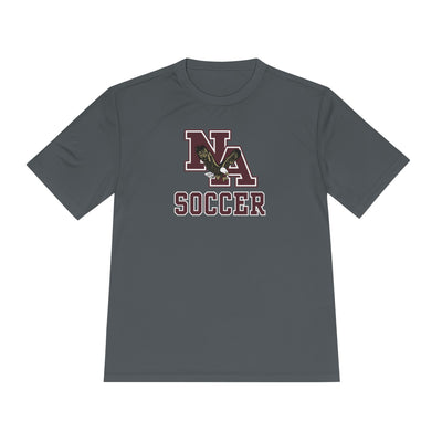 Adult Unisex New Albany Classic Maroon Soccer Logo Graphic Sport-Tek Competitor Performance Tee